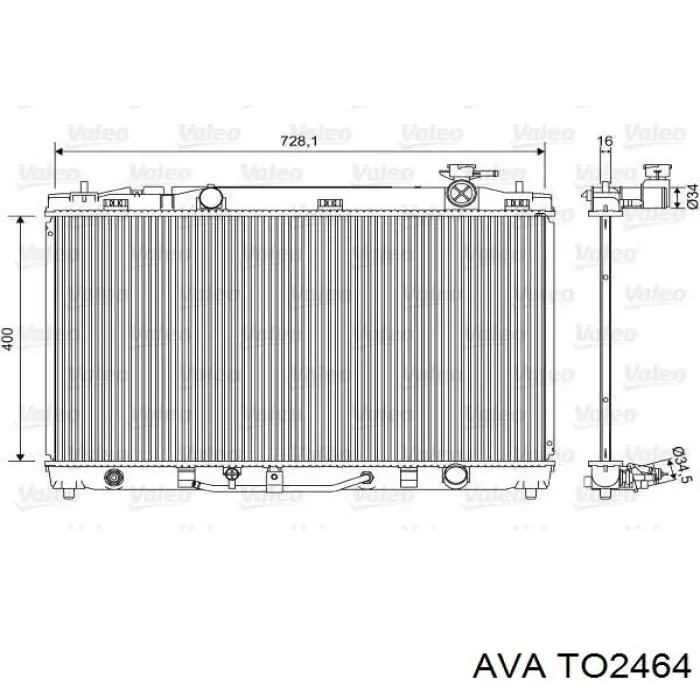 TO2464 AVA радиатор