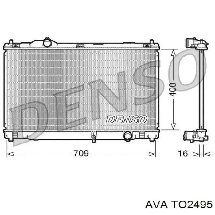 Радиатор TO2495 AVA