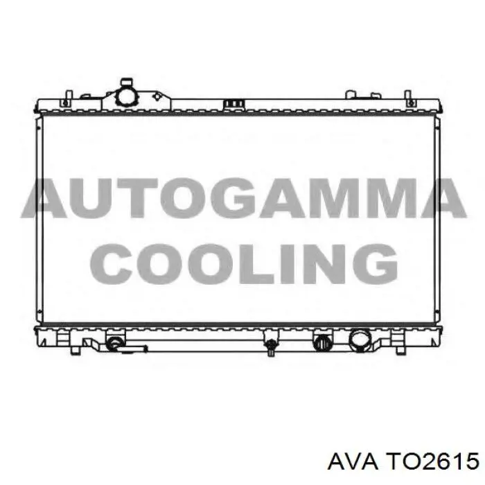 Радиатор охлаждения двигателя AVA TO2615 цена, от 226.88 USD
