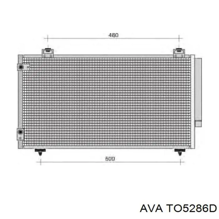 Конденсатор кондиционера AVA TO5286D цена, от 72.82 USD