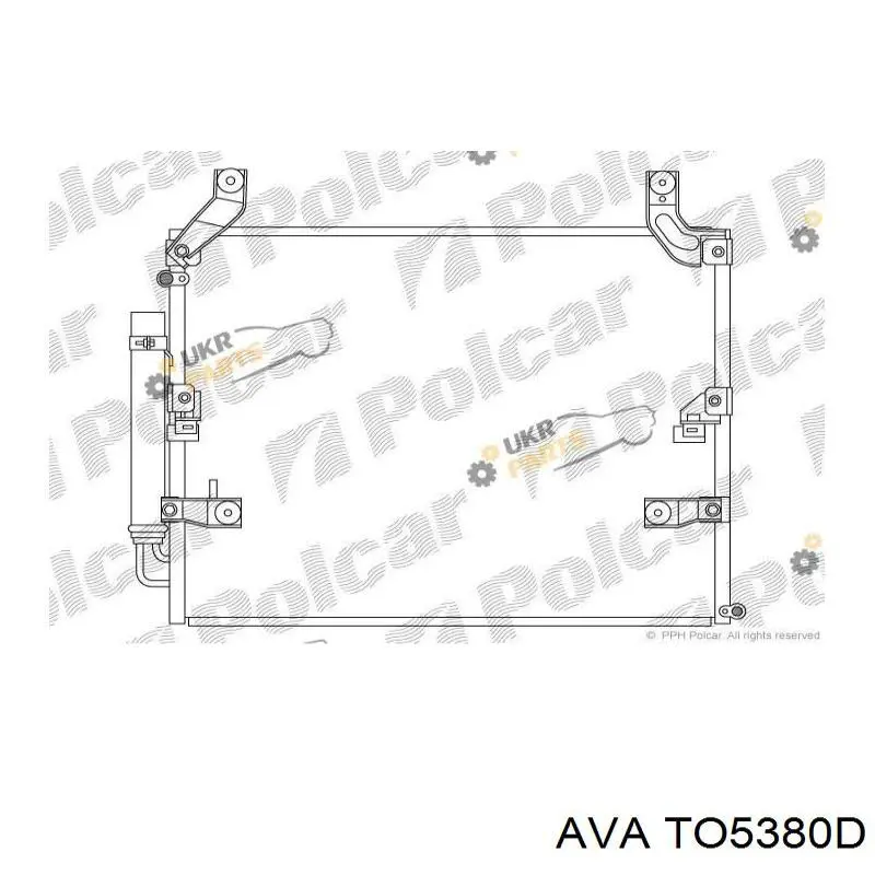 Радиатор кондиционера TO5380D AVA