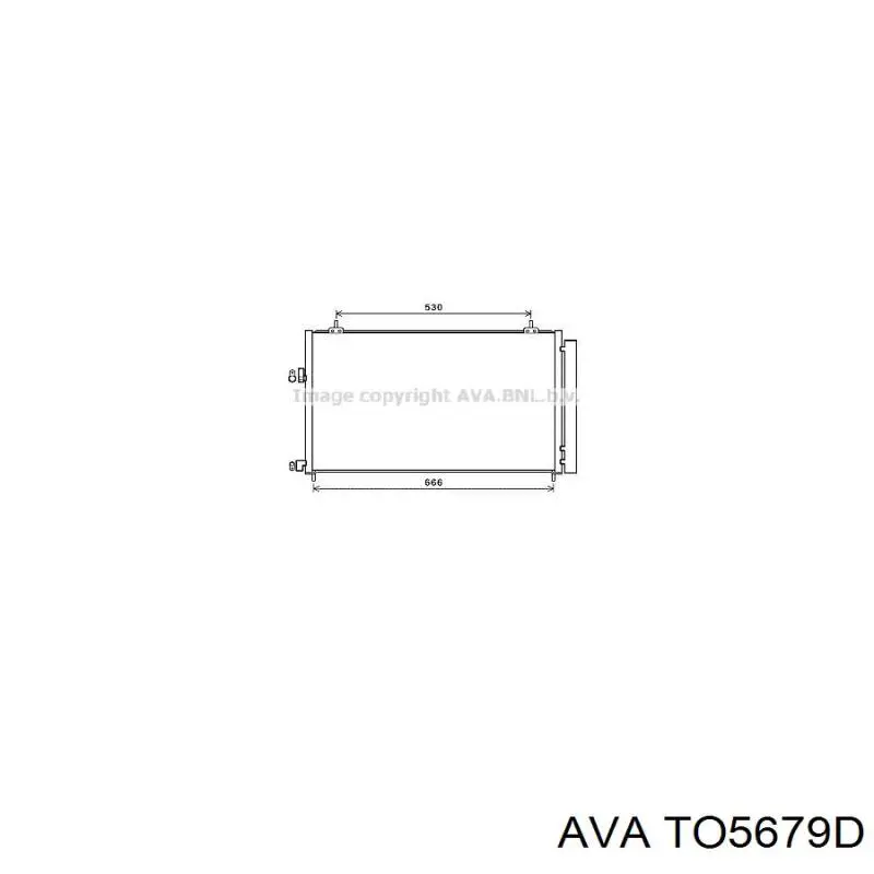 TO5679D AVA радиатор кондиционера