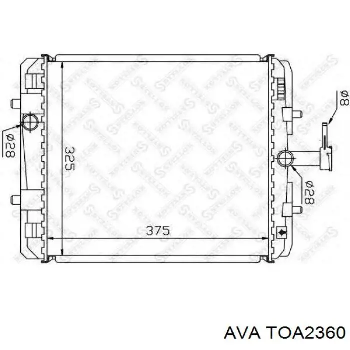 Радиатор TOA2360 AVA