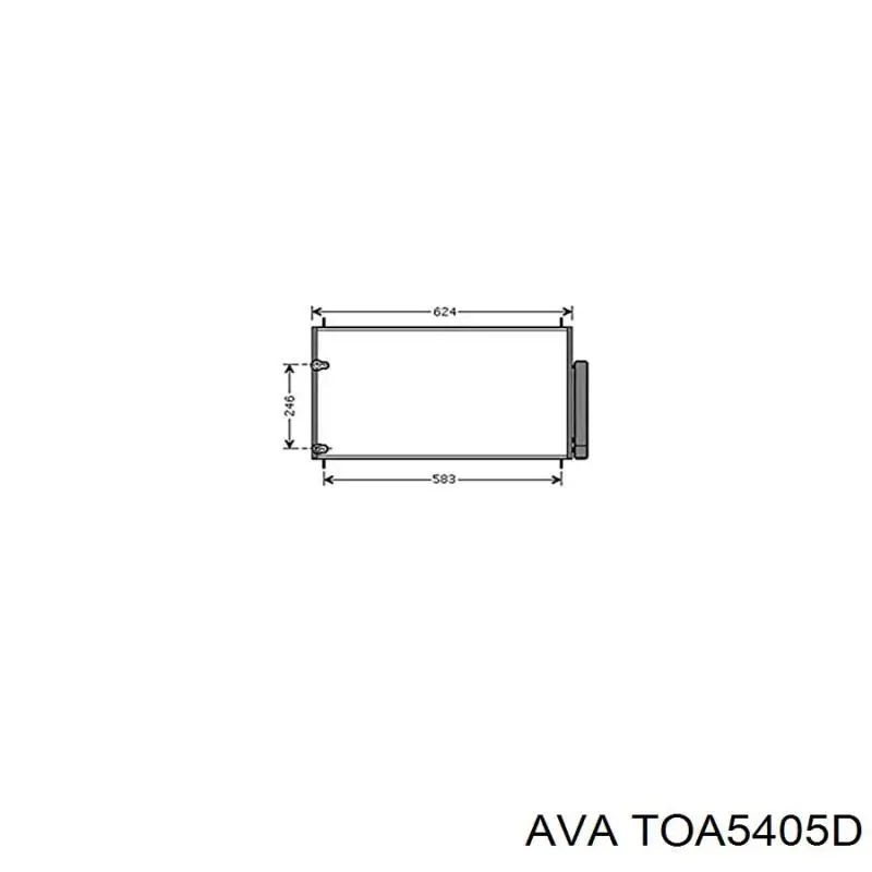TOA5405D AVA радиатор кондиционера