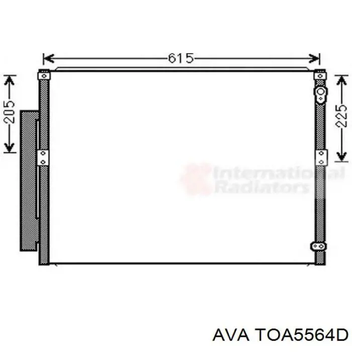 Радиатор кондиционера TOA5564D AVA