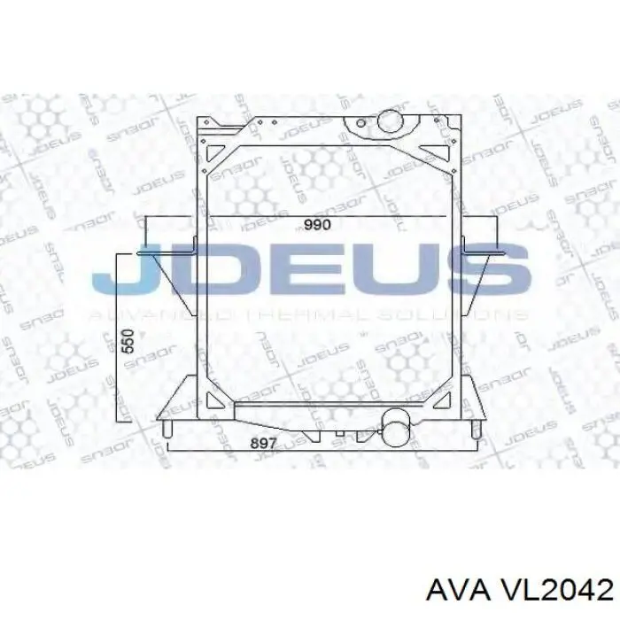 Радиатор VL2042 AVA