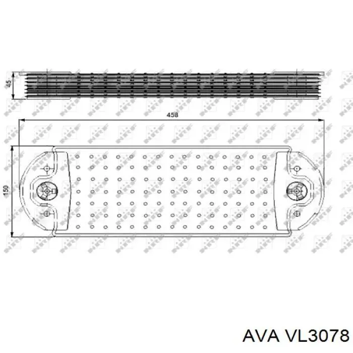 VL3078 AVA Радиатор АКПП
