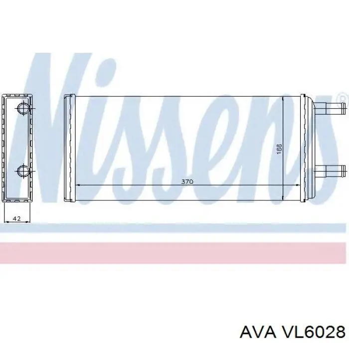 Радиатор печки VL6028 AVA