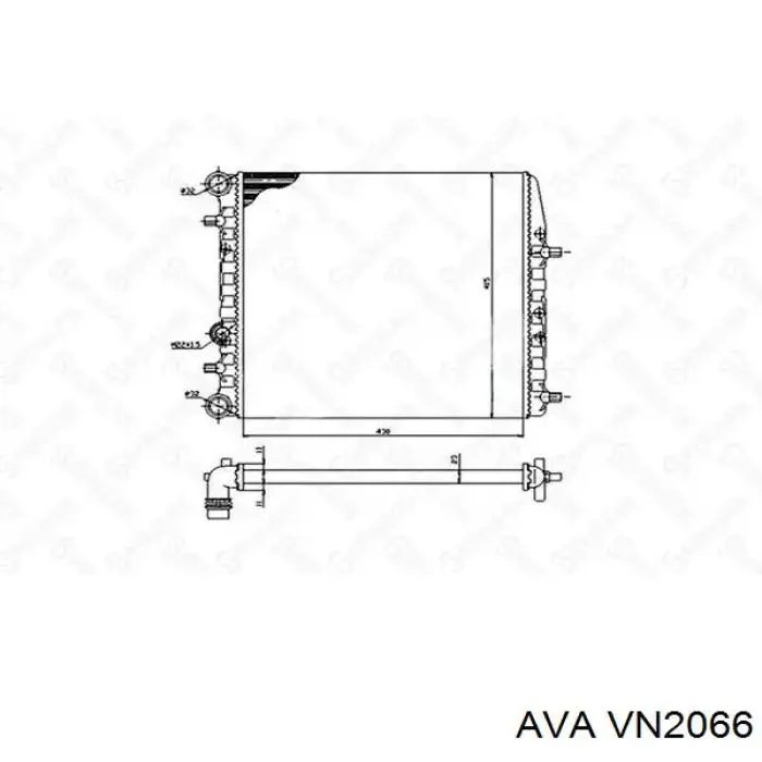 Радиатор VN2066 AVA
