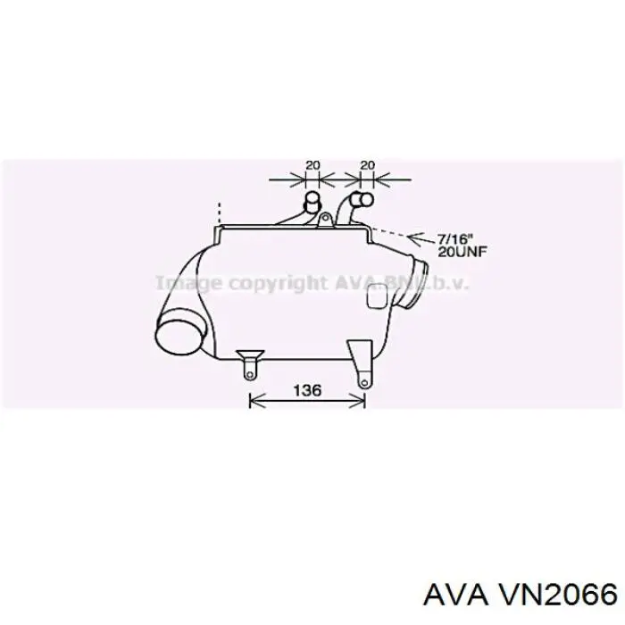 Купить VN2066 AVA Радиатор водяной
