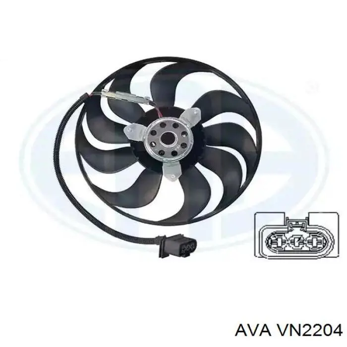 Купить VN2204 AVA Радиатор водяной