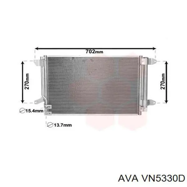 Конденсатор кондиционера AVA VN5330D цена, от 82.80 USD