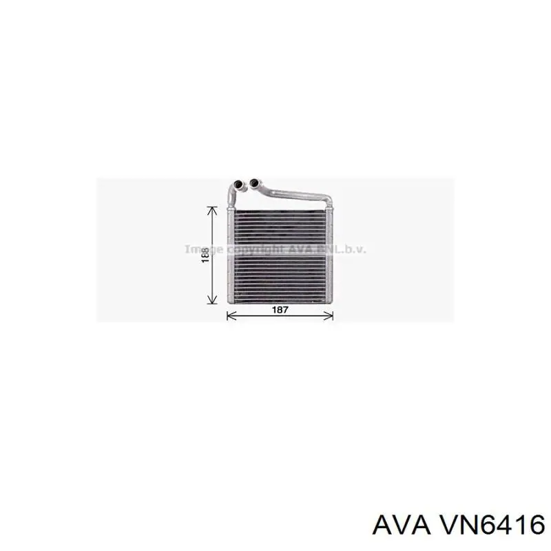 VN6416 AVA radiador de forno (de aquecedor)