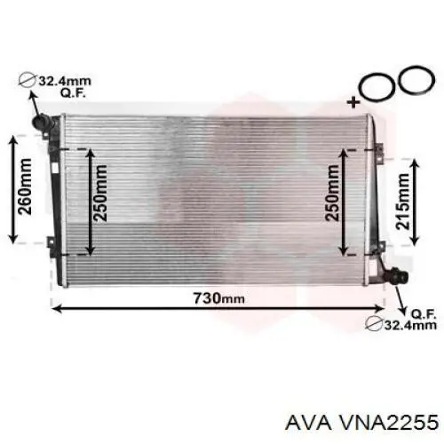 VNA2255 AVA Радиатор основной
