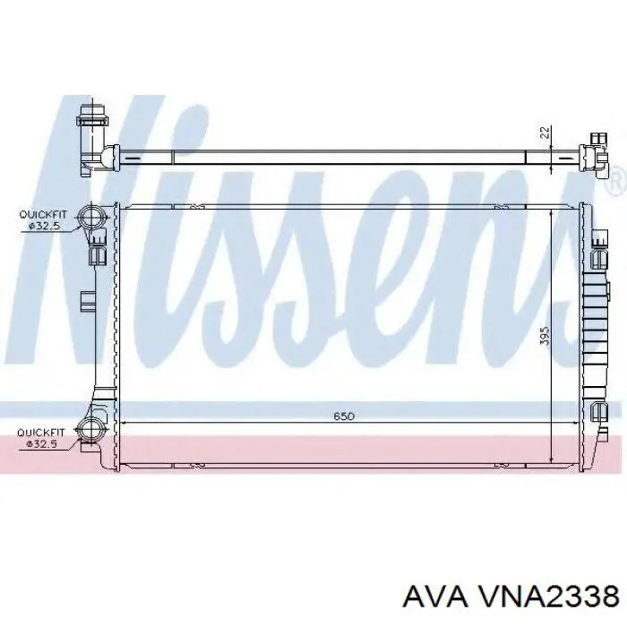 VNA2338 AVA Радиатор основной