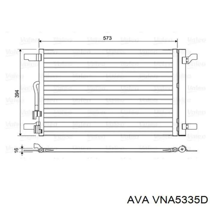 Конденсатор кондиционера AVA VNA5335D цена, от 82.04 USD