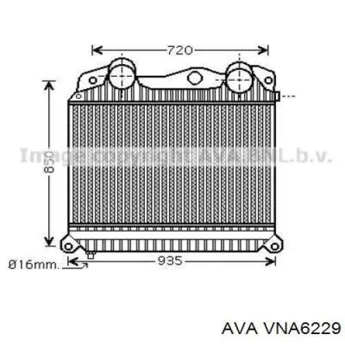 Радиатор отопителя AVA VNA6229