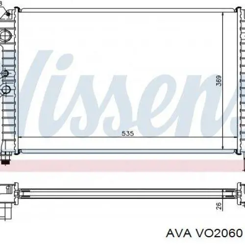 VO2060 AVA радиатор