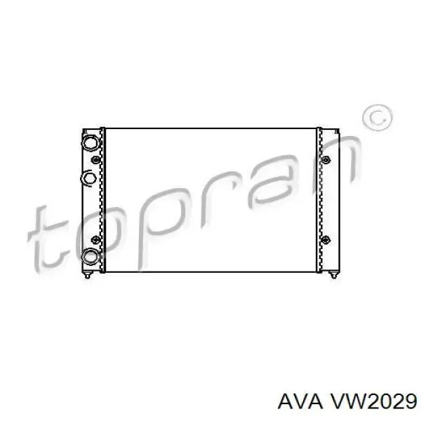 Радиатор VW2029 AVA