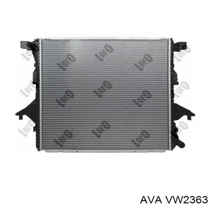 VW2363 AVA радиатор
