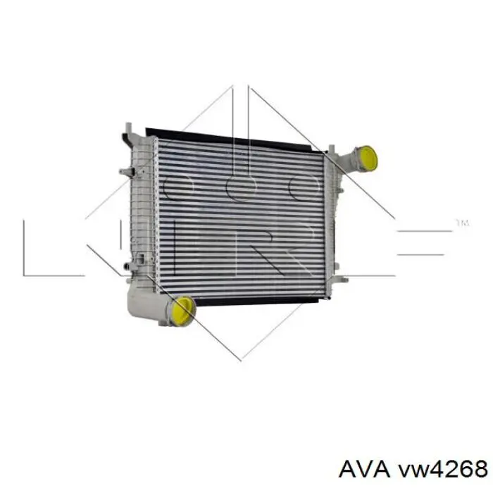 Радиатор интеркуллера AVA VW4268
