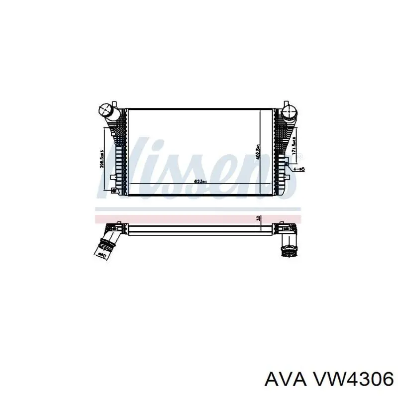Купить VW4306 AVA Интеркулер