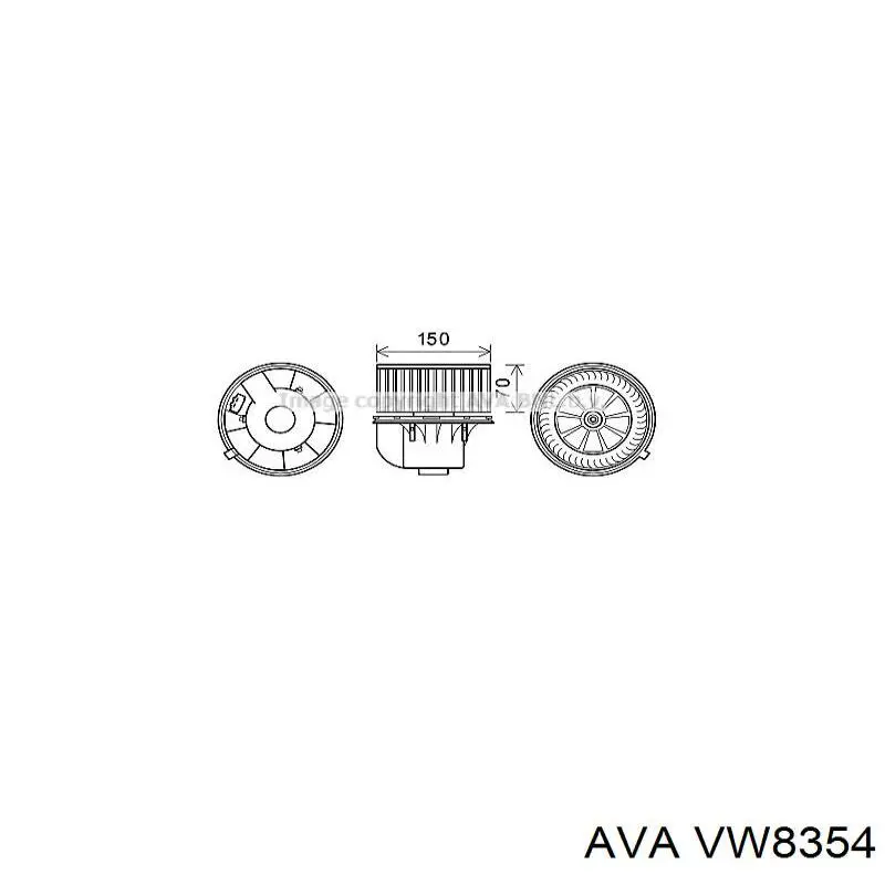 Вентилятор печки VW8354 AVA