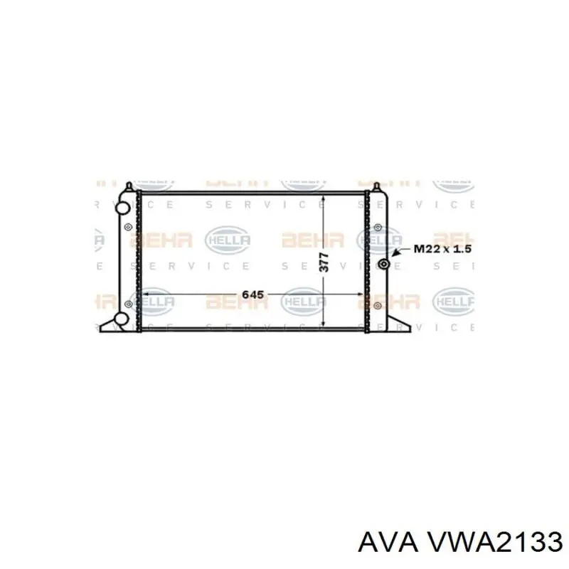 Радиатор VWA2133 AVA