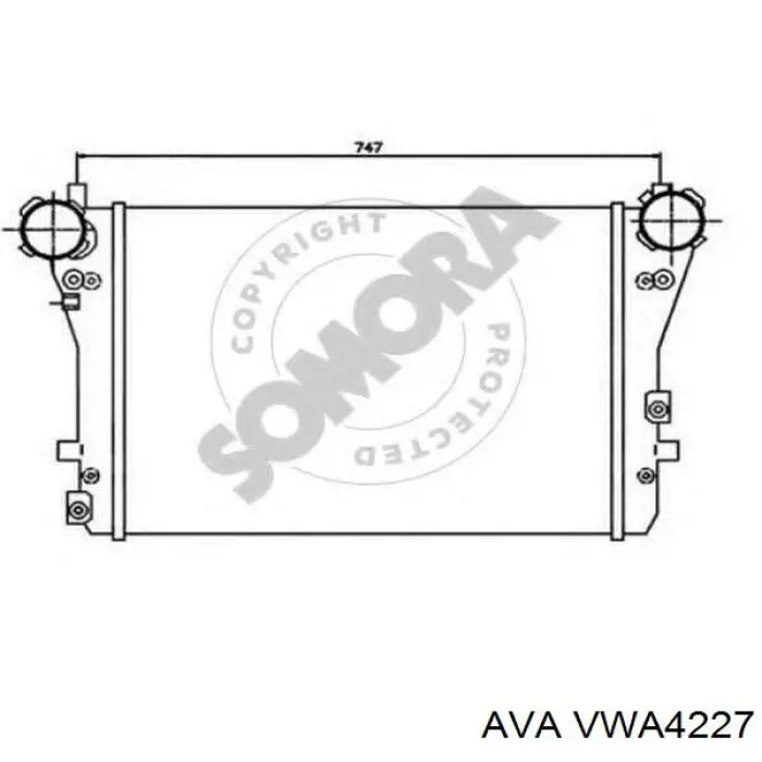 Интеркулер VWA4227 AVA