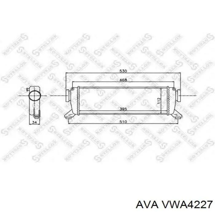 Интеркулер VWA4227 AVA
