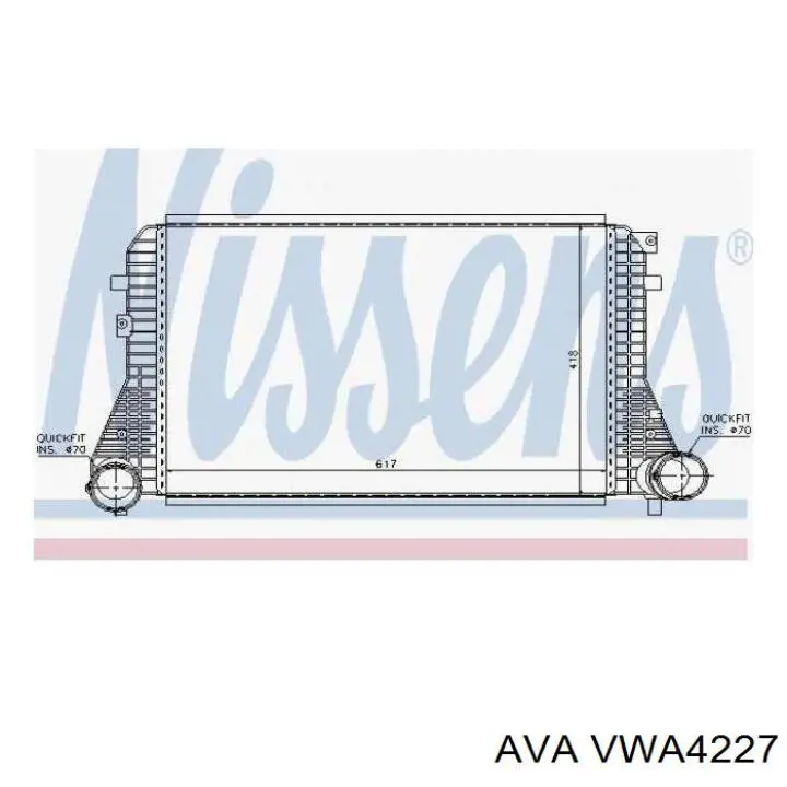 Система охлаждения наддувочного воздуха AVA VWA4227 цена, от 78.81 USD