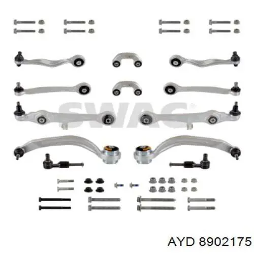 Комплект рычагов передней подвески AYD 8902175 цена, от 187.43 USD
