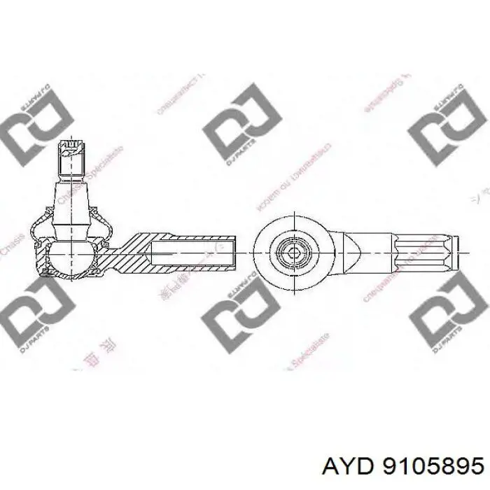 Купить 9105895 AYD Наконечник рулевой тяги, внешний