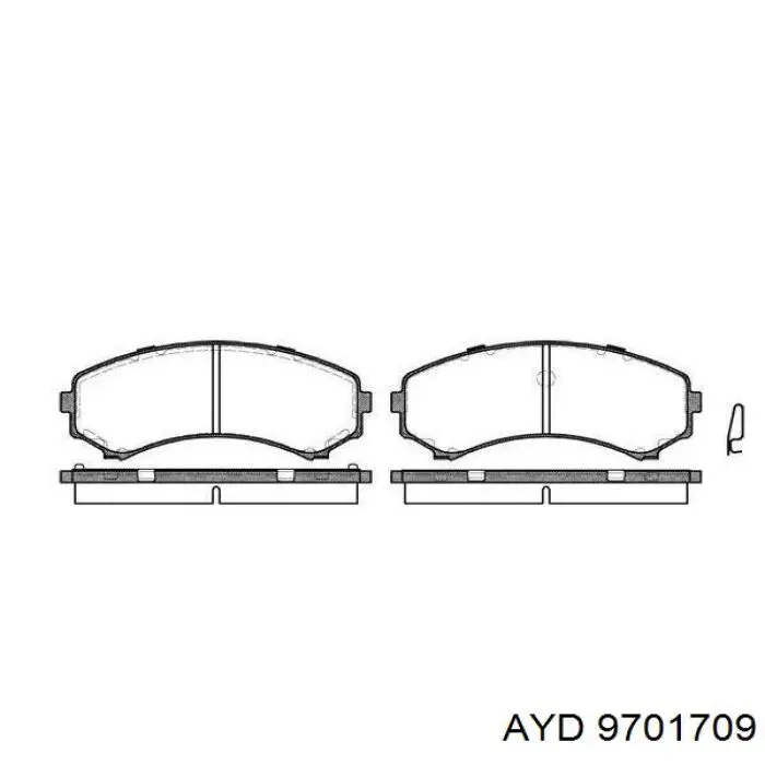 Левый рычаг передней нижней подвески AYD 9701709 цена, от 50.97 USD