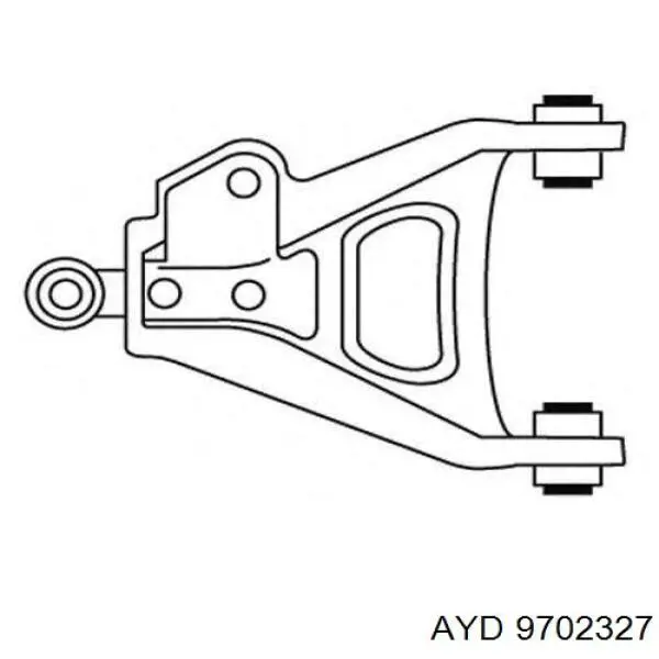 Правый рычаг передней нижней подвески AYD 9702327 цена, от 32.80 USD