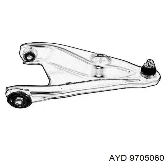 Рычаг передний нижний левый AYD 9705060