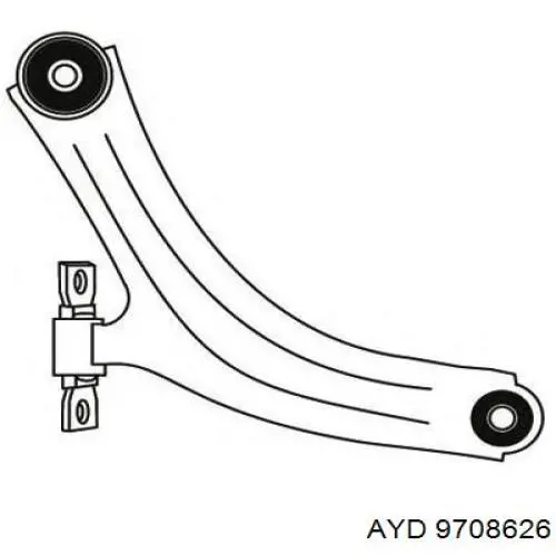Левый рычаг передней нижней подвески AYD 9708626 цена, от 44.06 USD