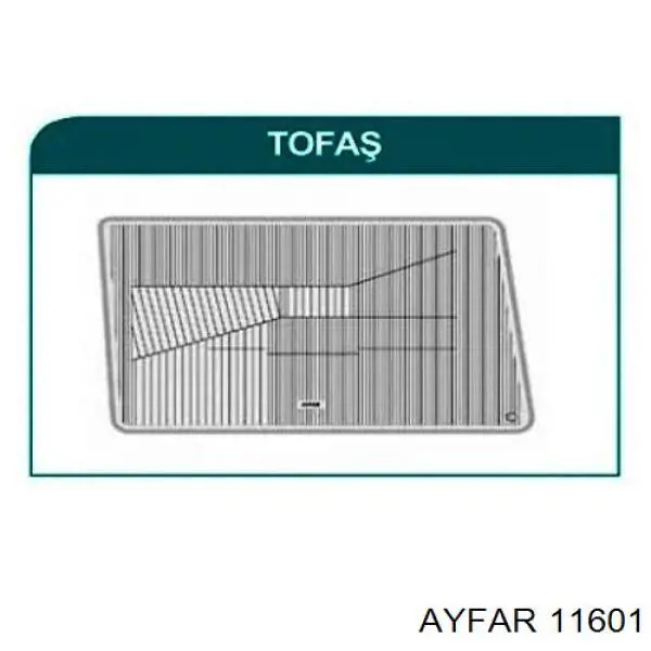 Стекло фары правой C11601 Ayfar