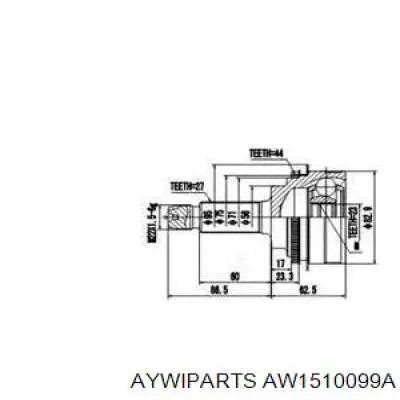 ШРУС наружный передний AW1510099A Aywiparts