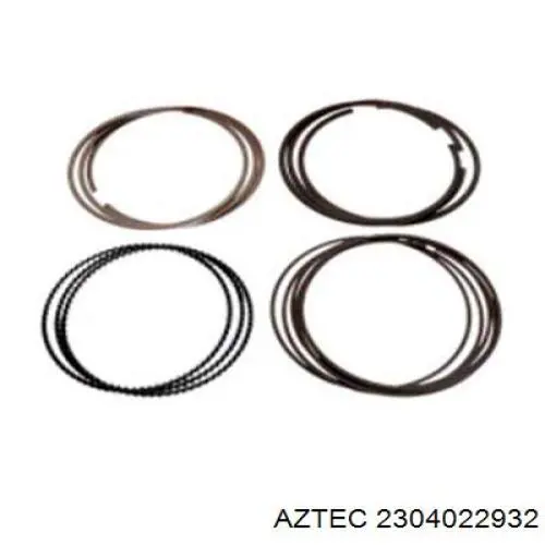 Кольца поршневые комплект на мотор, 2-й ремонт (+0,50) Aztec 2304022932