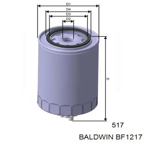 BF1217 Baldwin топливный фильтр