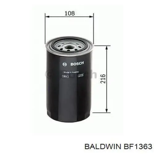 Фильтр тонкой очистки топлива Baldwin BF1363 цена, от 26.37 USD