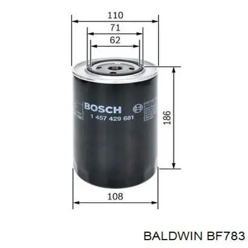 Топливный фильтр BF783 Baldwin