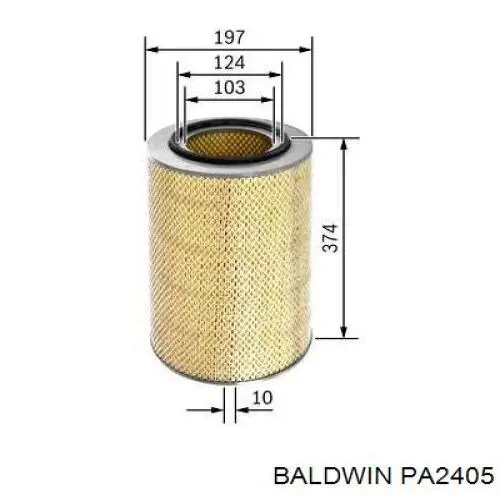 Воздушный фильтр PA2405 Baldwin