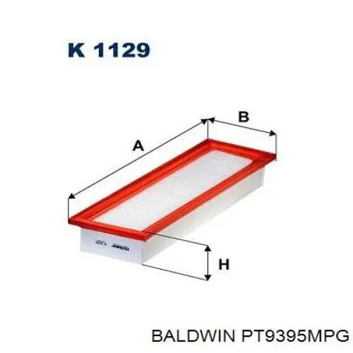 PT9395MPG Baldwin Фильтр гидравлической системы