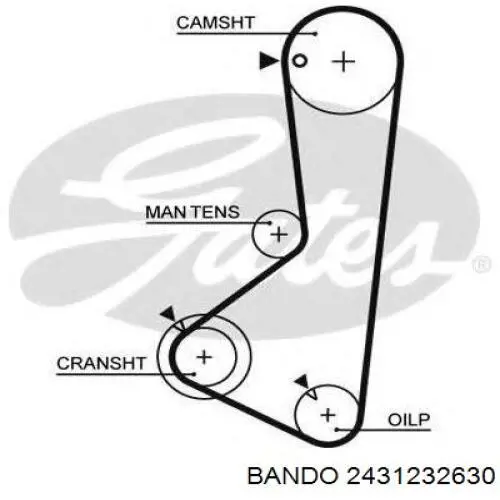 2431232630 Bando Ремень двигателя