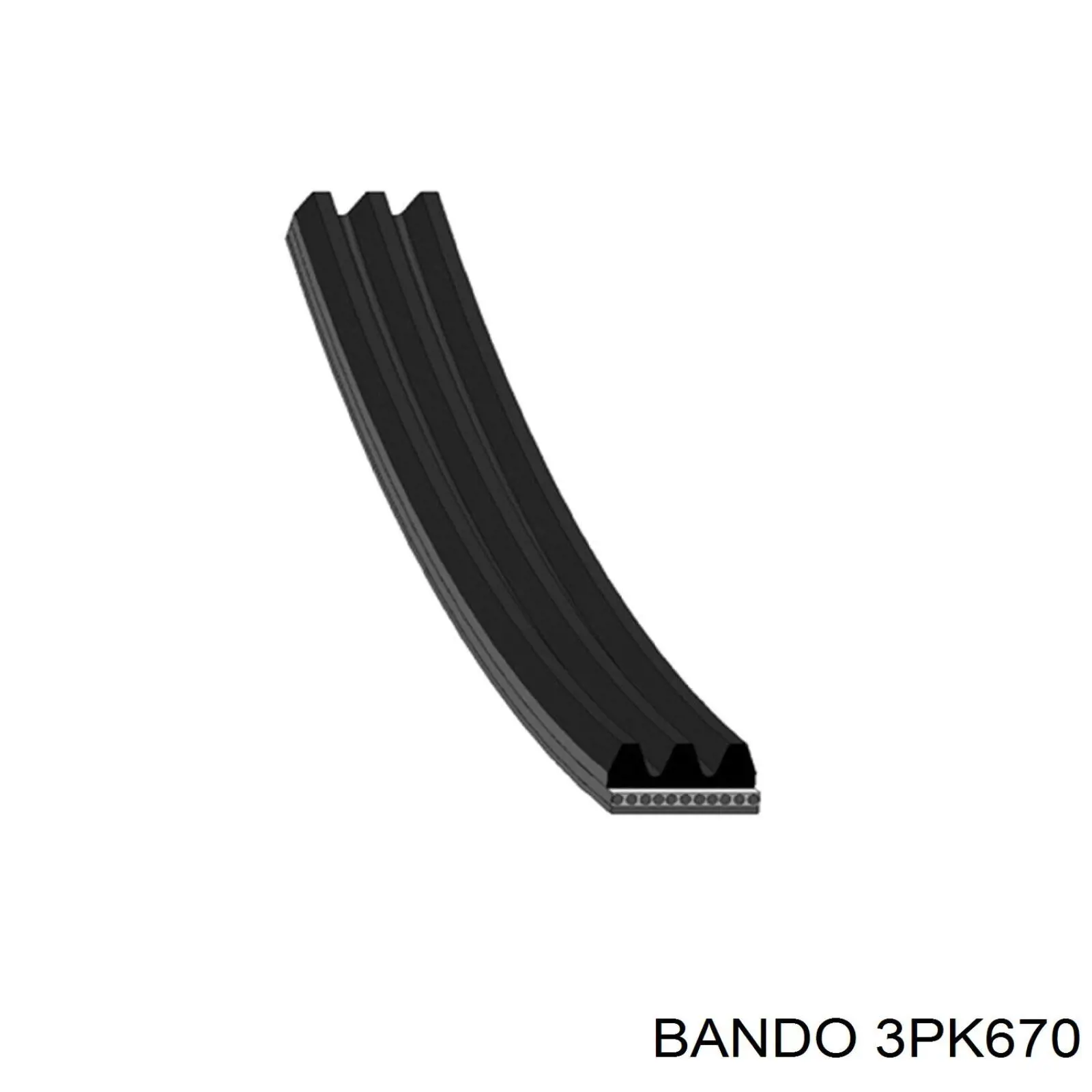 3PK670 Bando ремень генератора