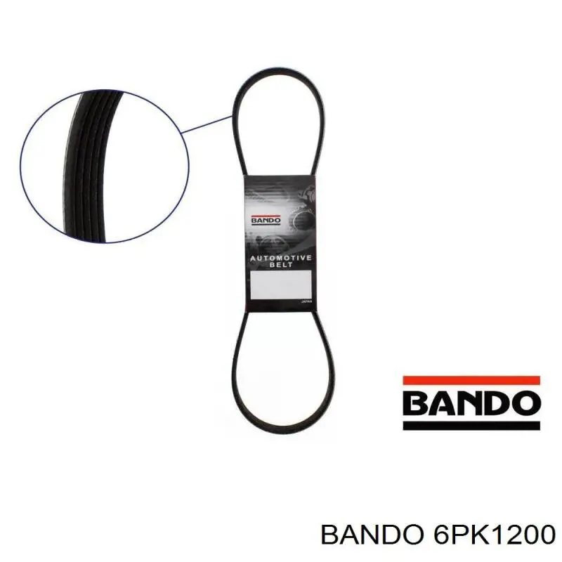 6PK1200 Bando ремень генератора