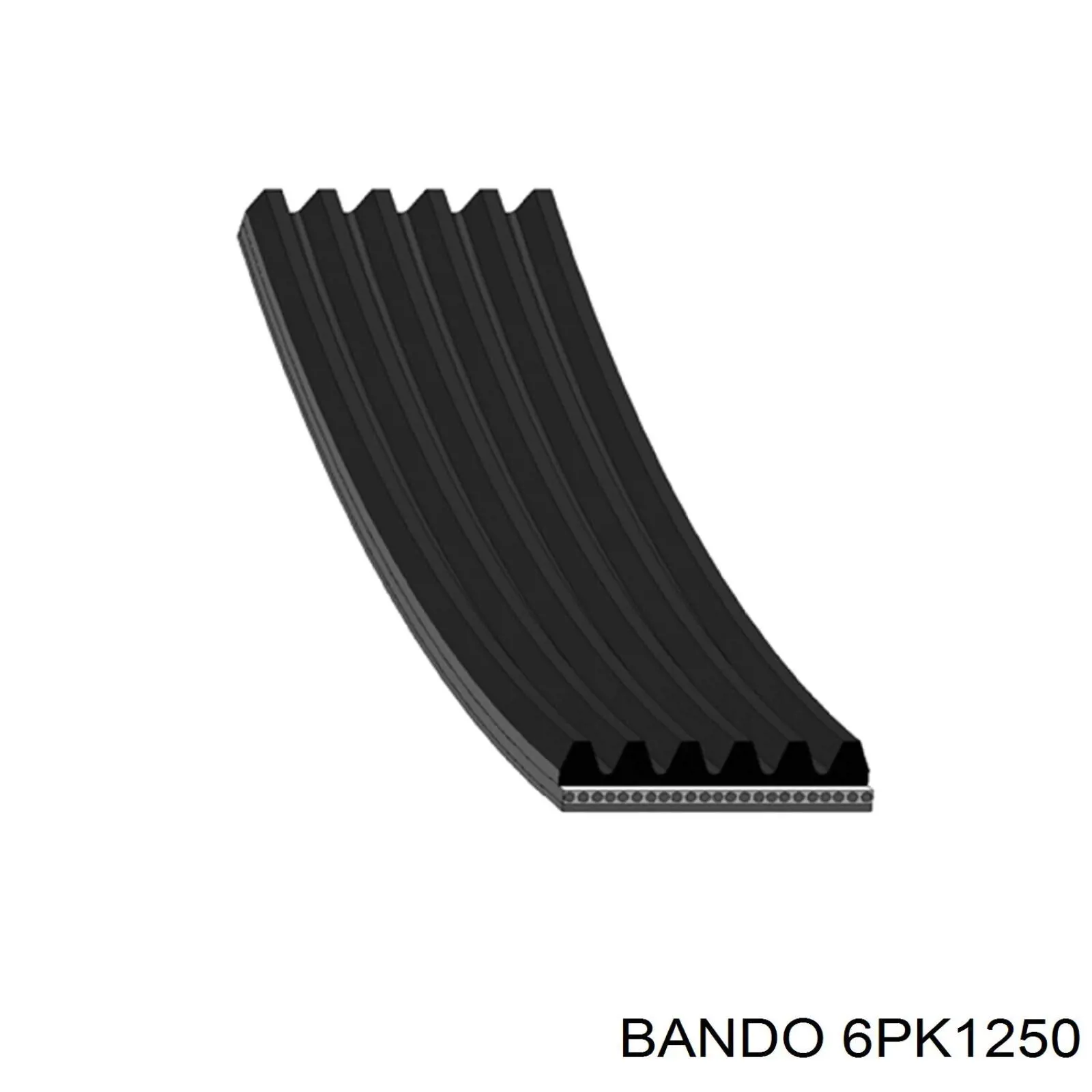 6PK1250 Bando Поликлиновый ремень