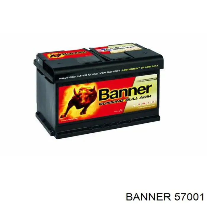 Аккумулятор автомобильный Banner 57001 цена, от 222.98 USD